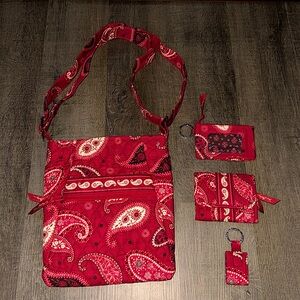 Vera Bradley - Shoulder Bag with Wallet, Change Purse, and tiny Photo Holder